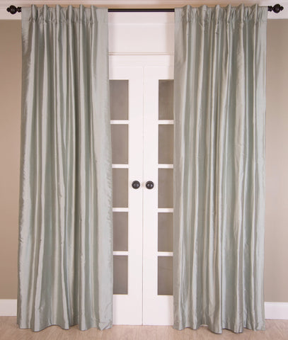 #11P3 Ice Blue SILK Curtain