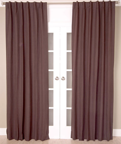 #P505 Coffee Linen Curtain (Use Discount Code) Pay 1/2 Down