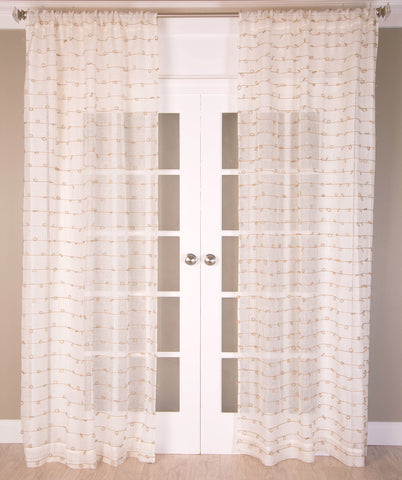 #P519 White Juteknot Curtain (Use Discount Code)