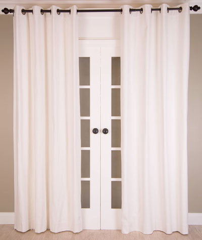 #P5508 Cotton Blend Curtains in White (Use Discount Code)