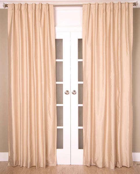 #2P550 {Ivory Colors} Faux Silk Curtain (Use Discount Code)
