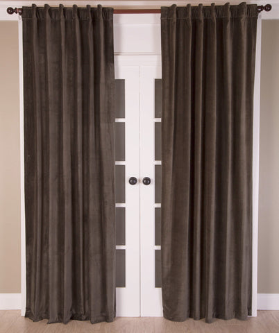 #P550 Charcoal Faux Silk Curtain (Use Discount Code)