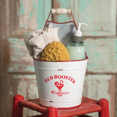 Red Rooster Bucket Caddy