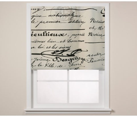 $184.00 Roman Shade "Words" #2P102