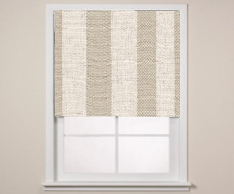 #128 Wide Stripe Flat Roman  (slats) You Pay  1/2  Down