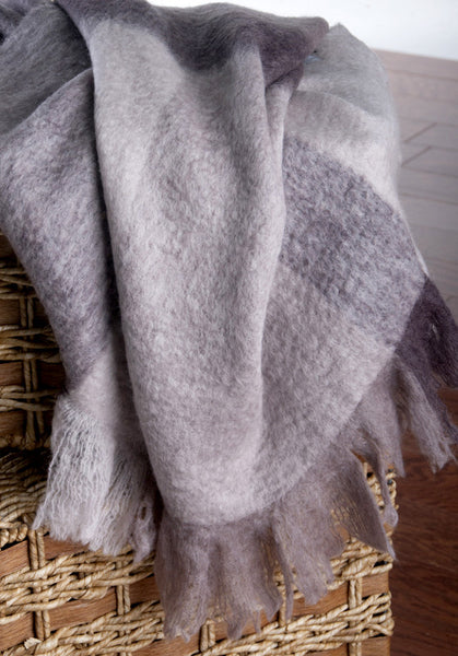 TH07 Mohair Checks THROW 25% Off Retail