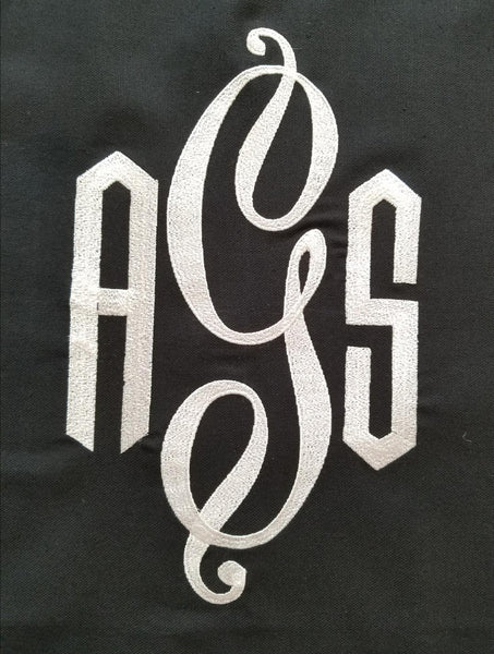 ABSOLUTE JANUARY STEAL - Roman Shade Monogrammed Banded in Cotton Webbing (slats)