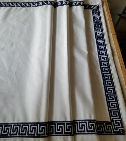 $218.00 Roman Shade with Fabulous Grecian Trims #2P123