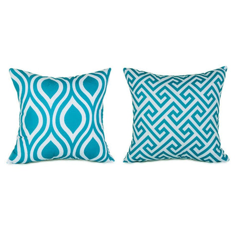 TP15 Turquoise Throw Pillows Group