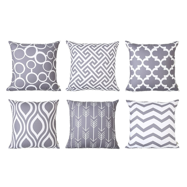 TP11  Grey Throw Pillows Group