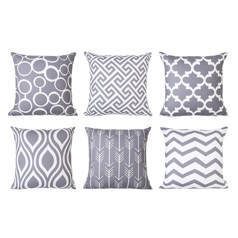 TP11  Grey Throw Pillows Group