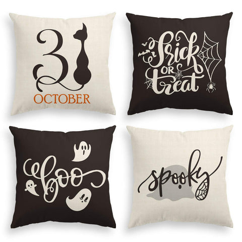 TP223 Happy Halloween Throw Pillows Group