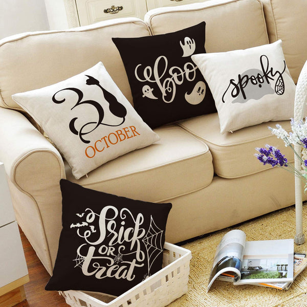 TP223 Happy Halloween Throw Pillows Group